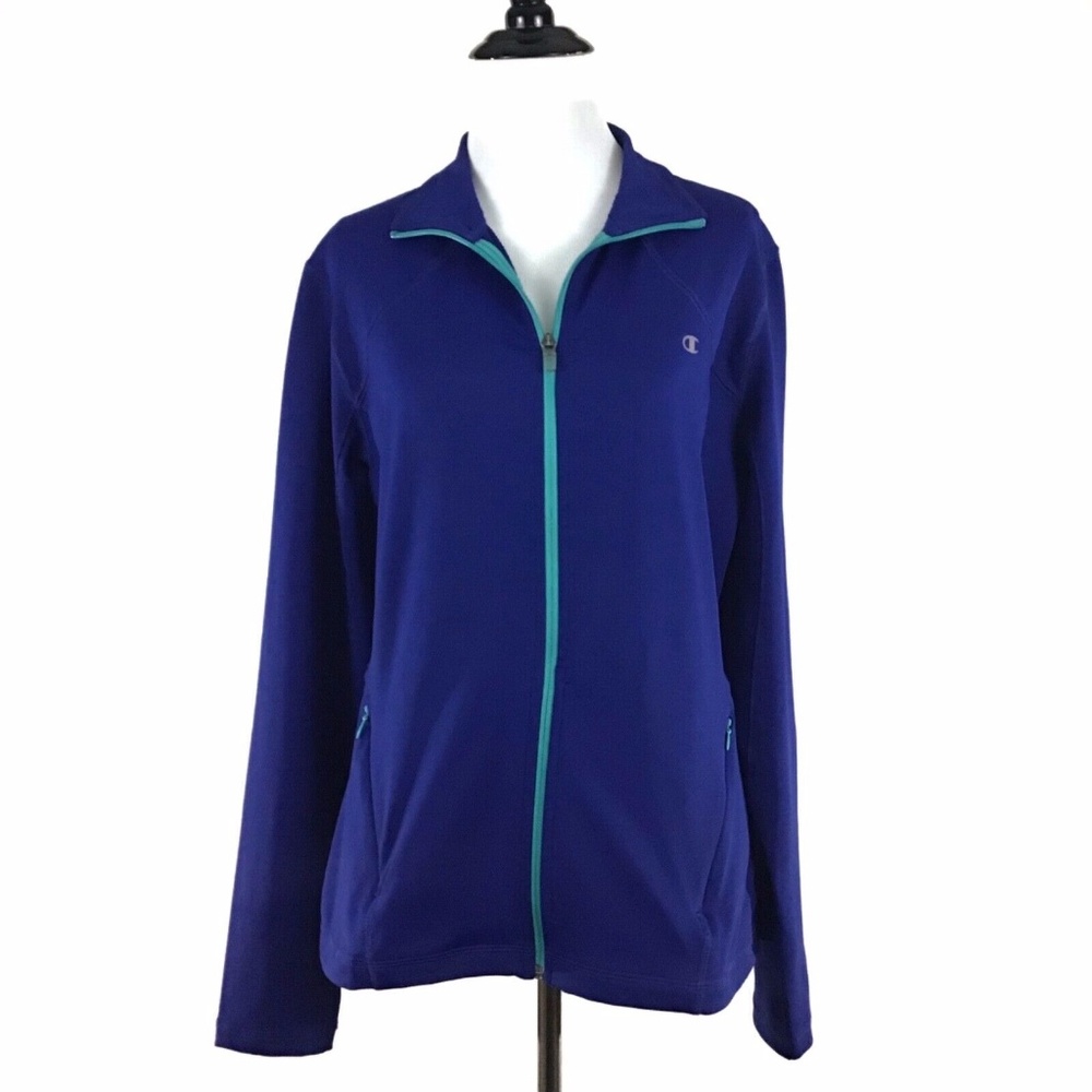 Champion Double Dry Zipper front Athletic Jacket L - Picture 1 of 7